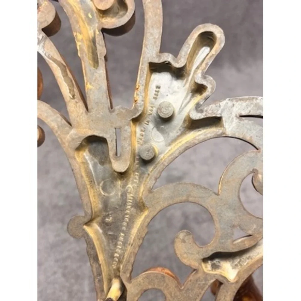 Vintage Syroco 3312 Faux Wood Wall Sconce Candle Holder 15.5
